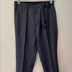 NWT David Oliver tailored fit dress pant, heather gray, size 16